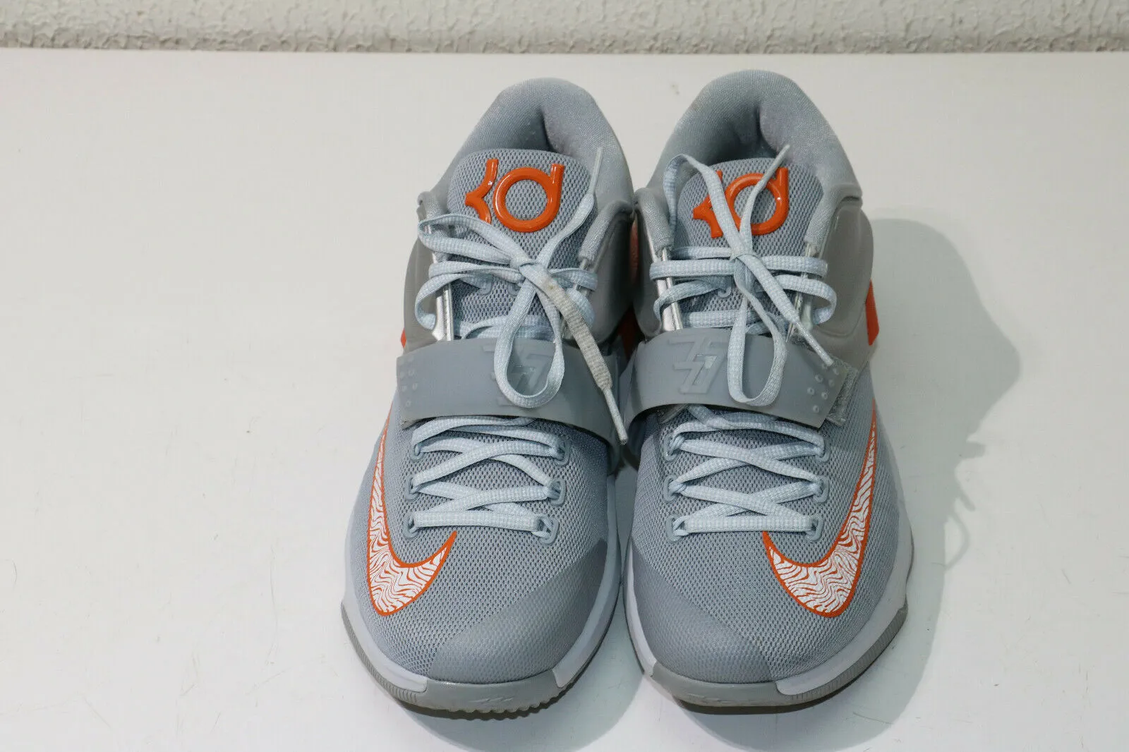 Nike Kd 7 "Wild West" 653996 080 Metallic Silver/Urban Orange Wolf Grey SIze 9