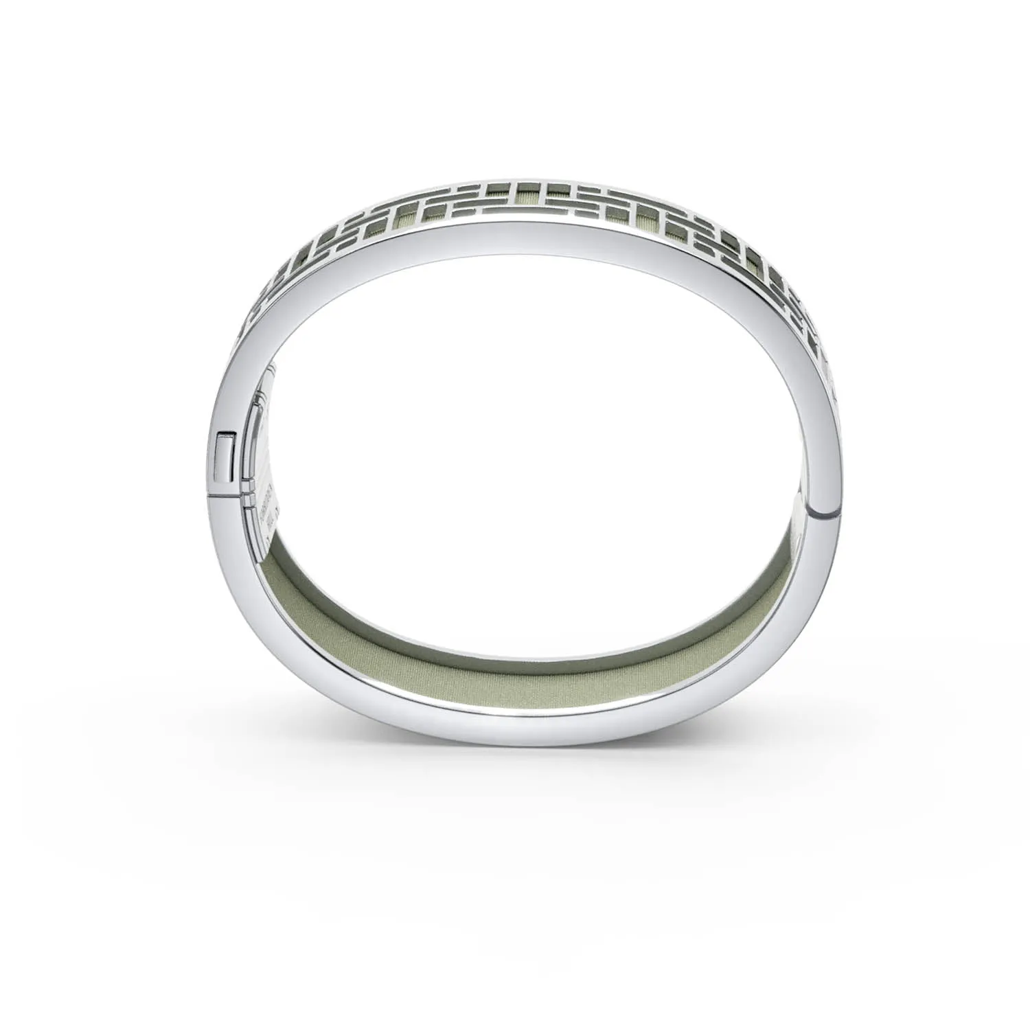 Pavilion Bangle - Shophouse Olive - Sterling Silver