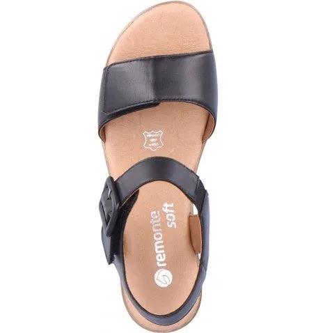 REMONTE JERILYN 52 PLATFORM SANDAL BLACK