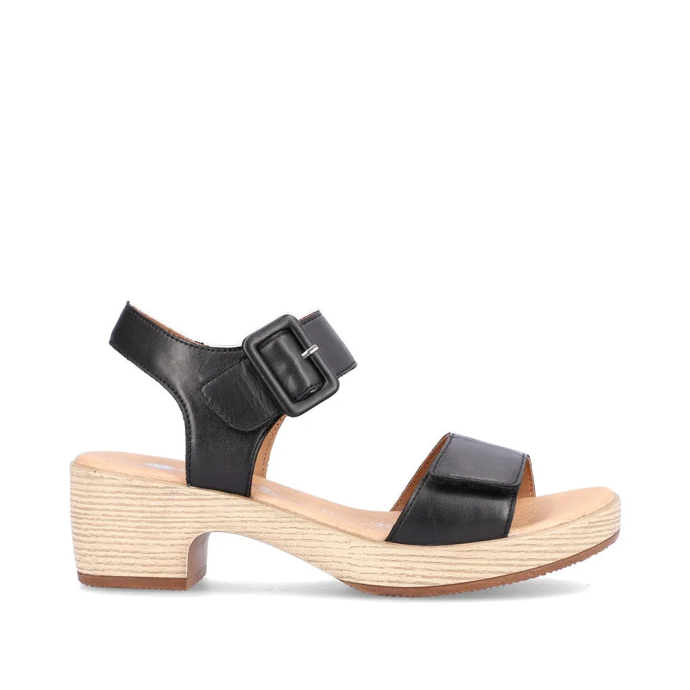 REMONTE JERILYN 52 PLATFORM SANDAL BLACK