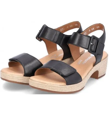 REMONTE JERILYN 52 PLATFORM SANDAL BLACK