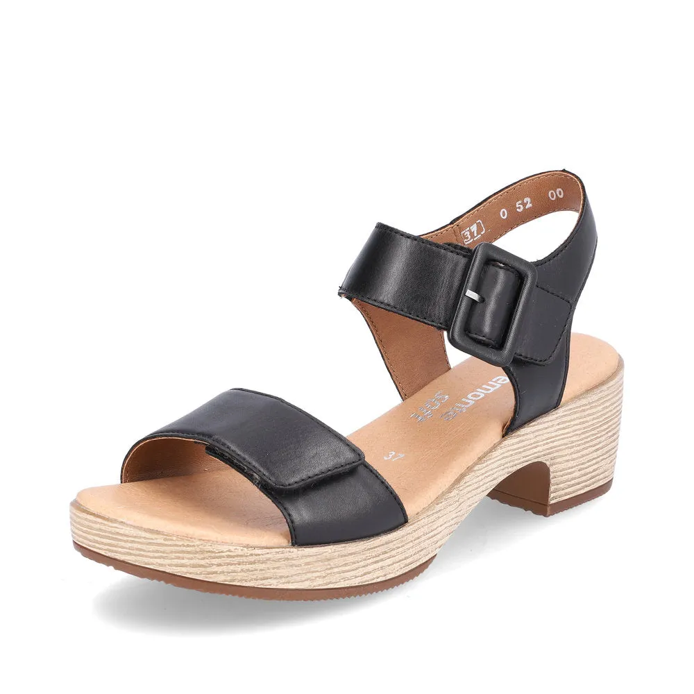 REMONTE JERILYN 52 PLATFORM SANDAL BLACK