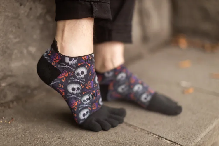 Skulls Lightweight Running No Show Toe Socks