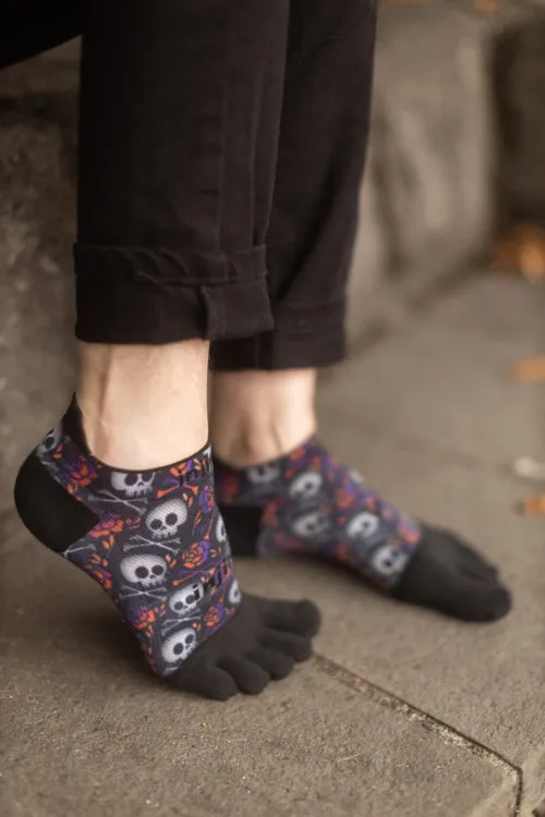 Skulls Lightweight Running No Show Toe Socks