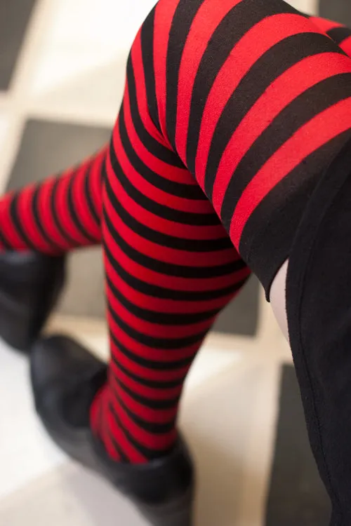 Striped Over the Knee