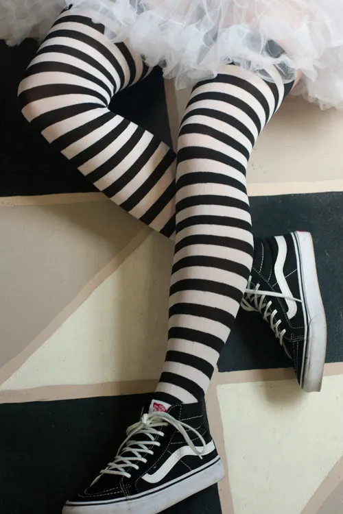 Striped Over the Knee