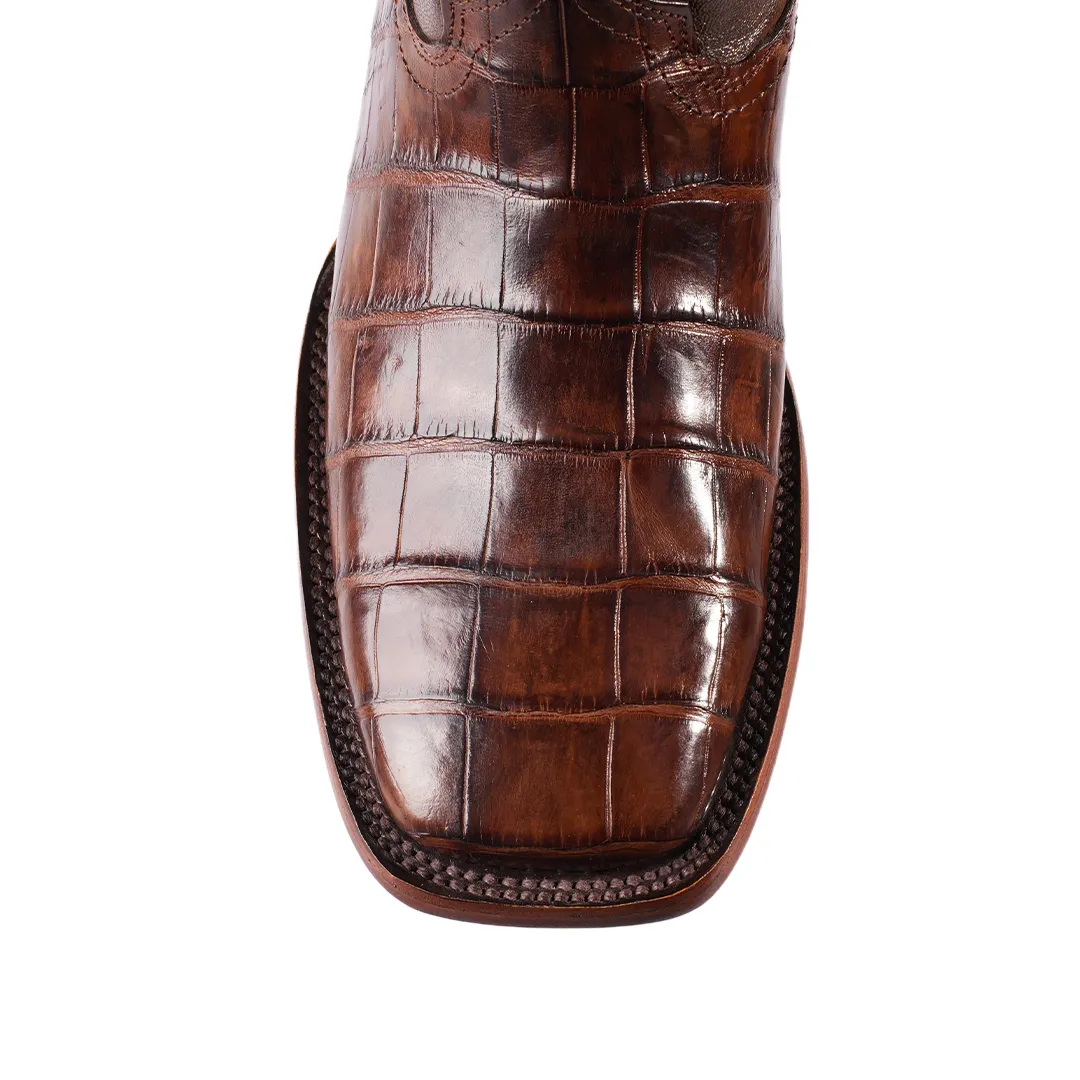 Texas Country Exotic Boot Alligator Belly Tabaco LG10 H-501