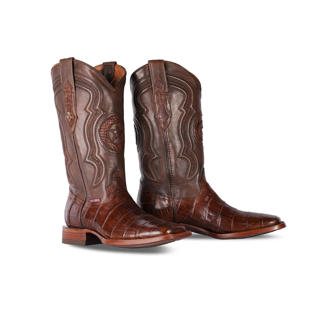 Texas Country Exotic Boot Alligator Belly Tabaco LG10 H-501