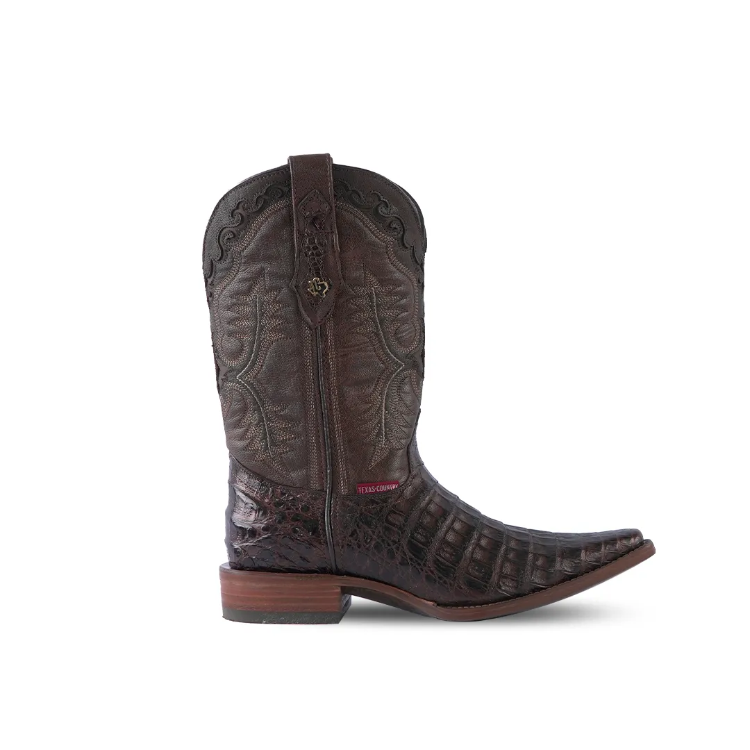 Texas Country Exotic Boot Lomo Caiman Paris Verzy Toe LM150