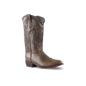 Texas Country Western Boot Savat Camel Oval Gris E902