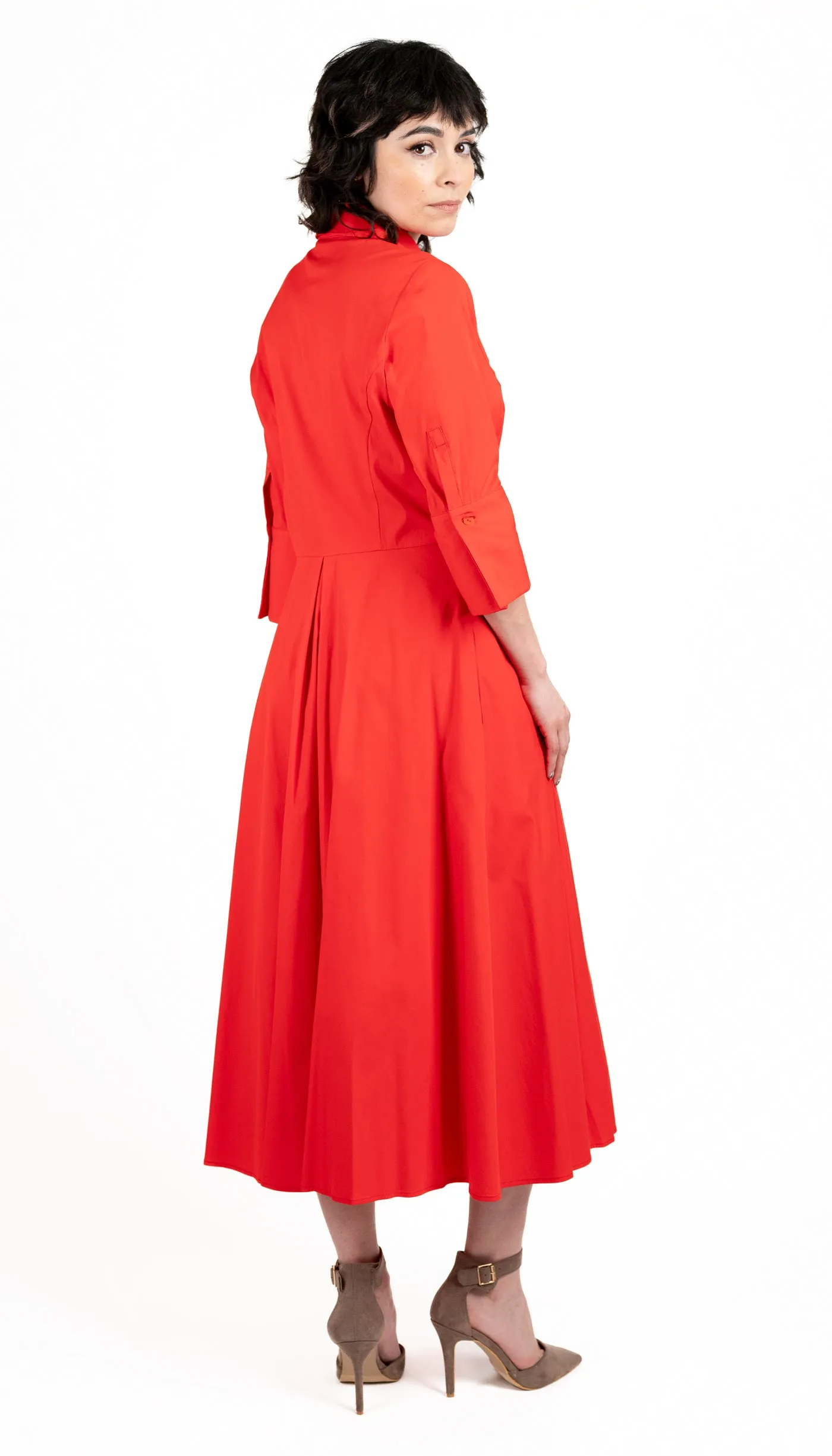 Valeria ShirtDress/ Scarlet Red