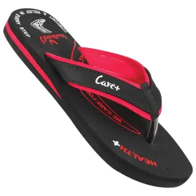 Walkaroo Women's Care Plus Flip-Flop  - WH3959 Black Red