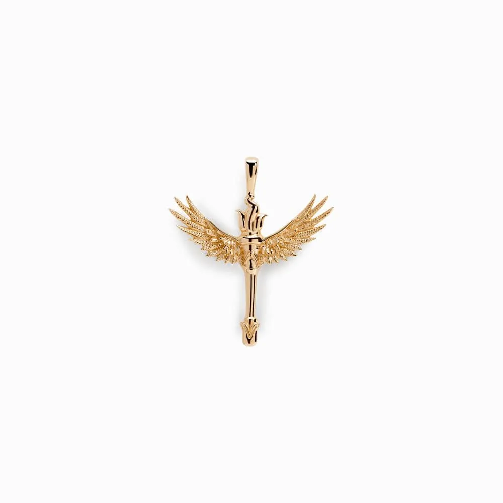 Winged Torch Amulet