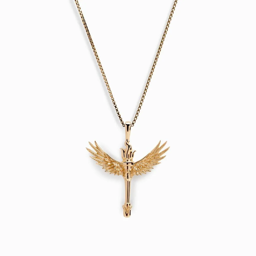 Winged Torch Necklace