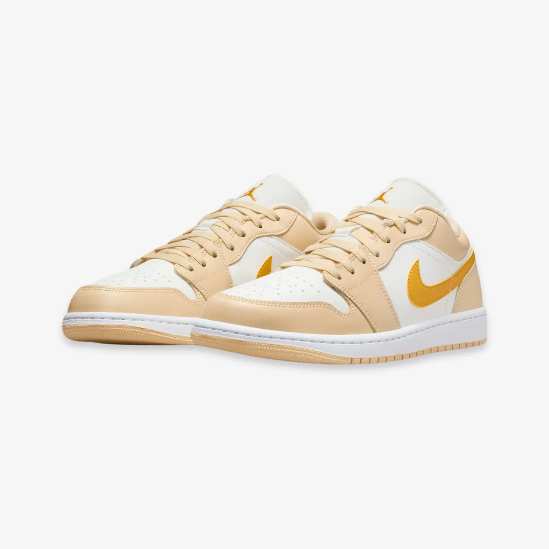 womens jordan 1 low (sail/yellow ochre)