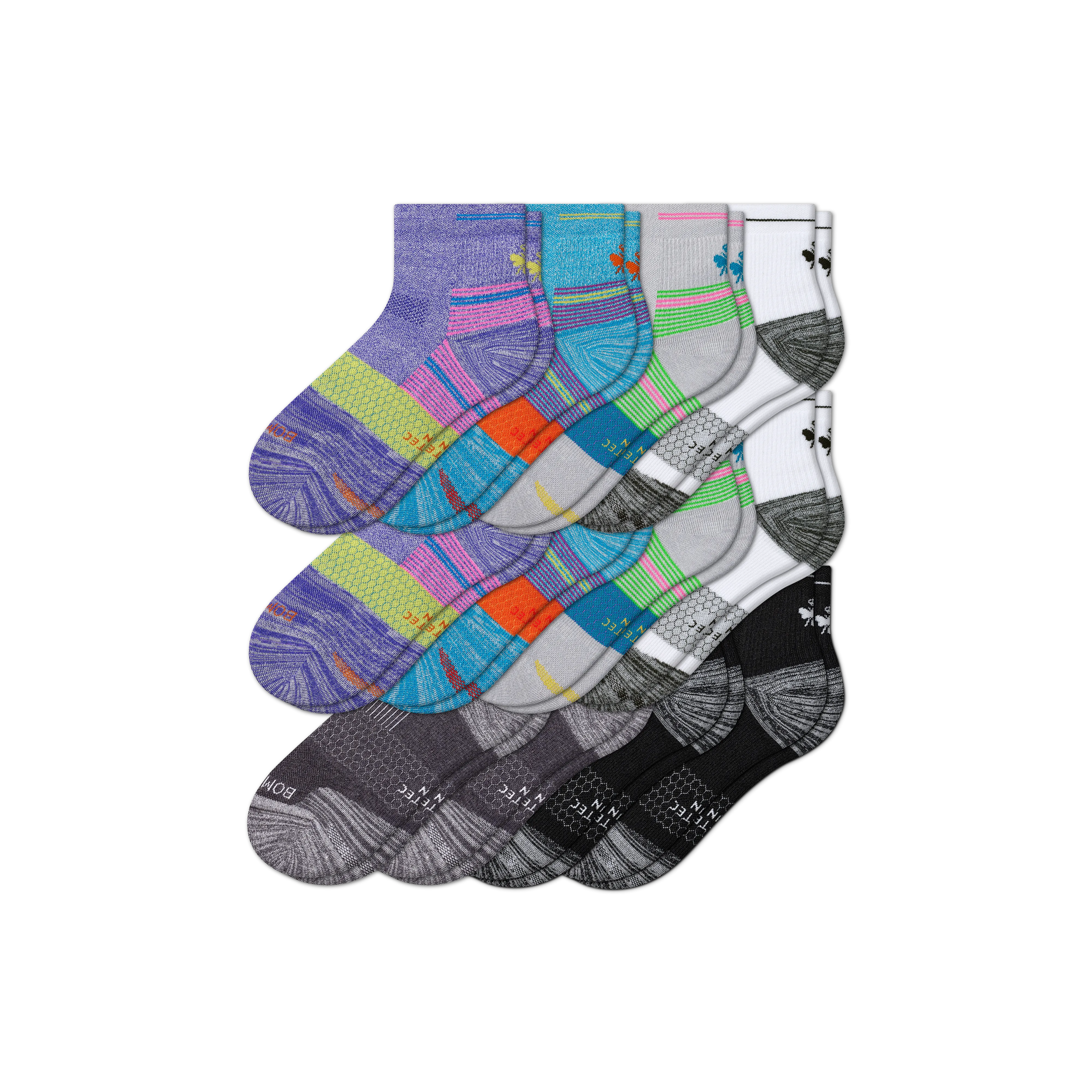 Women's Running Quarter Sock 12-Pack