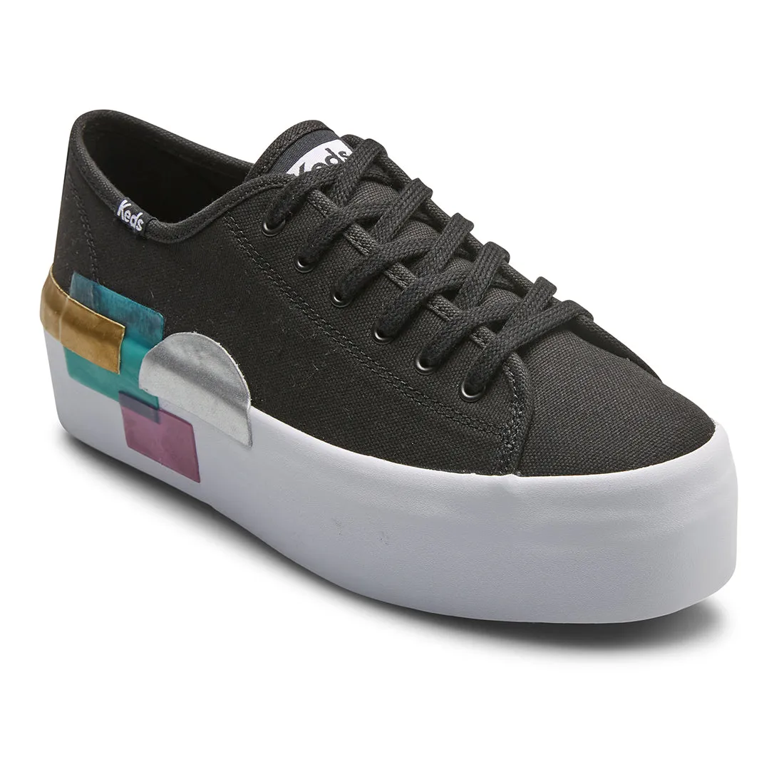 Women's Triple UP Blocked Rubber Black (WF66383)