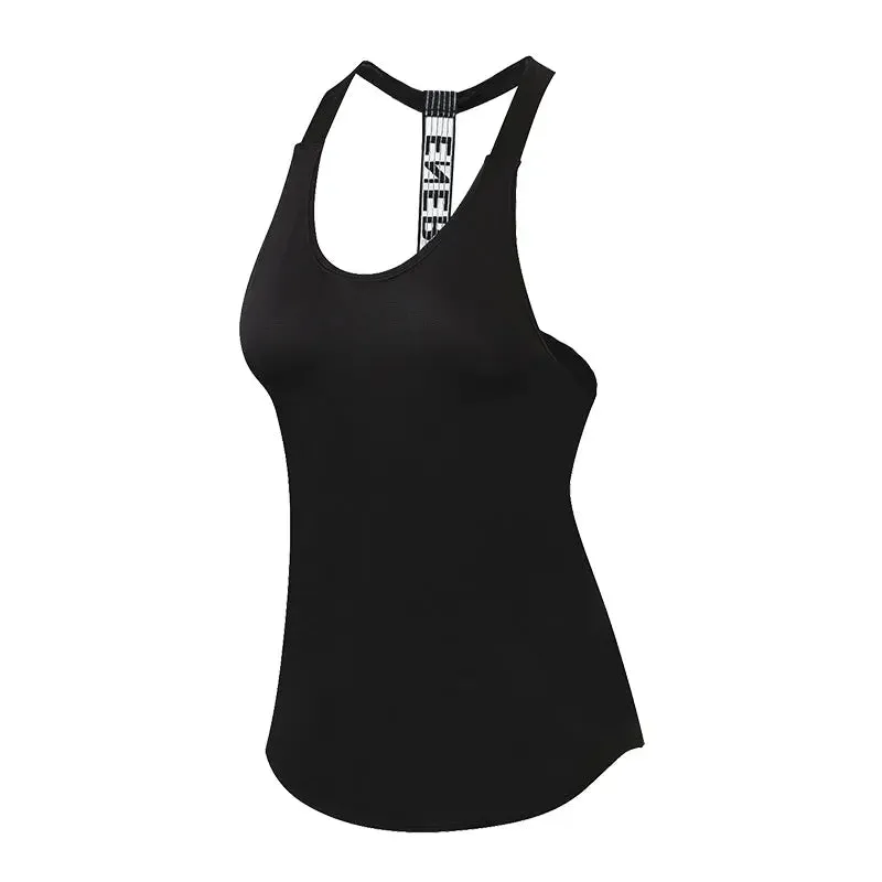 Yoga Top Vest Sports Shirt Women Backless Fitness Running Gym Crop Sleeveless Tank Tops