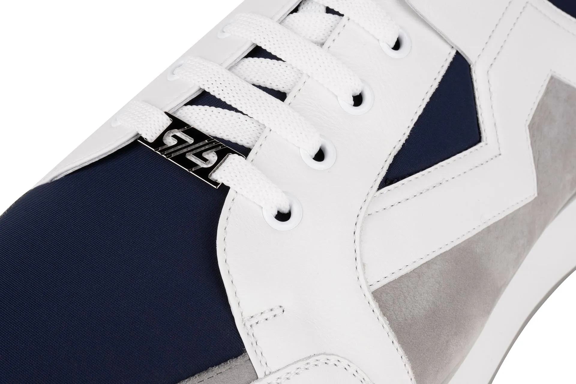 Zilli Calfskin White Sneaker with Soft Nappa Leather Lining